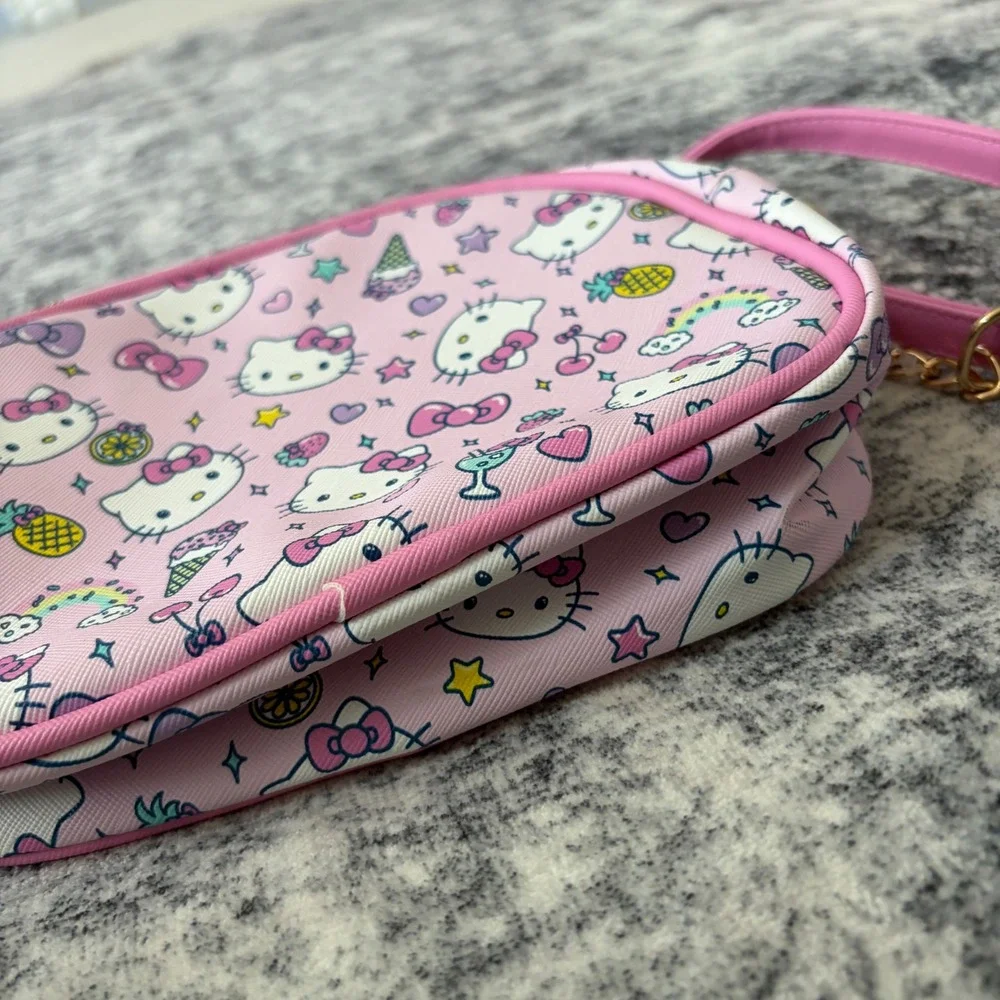 Sanrio Hello Kitty Crossbody Purse Kids‎ One Size Pink All Over Print Bag